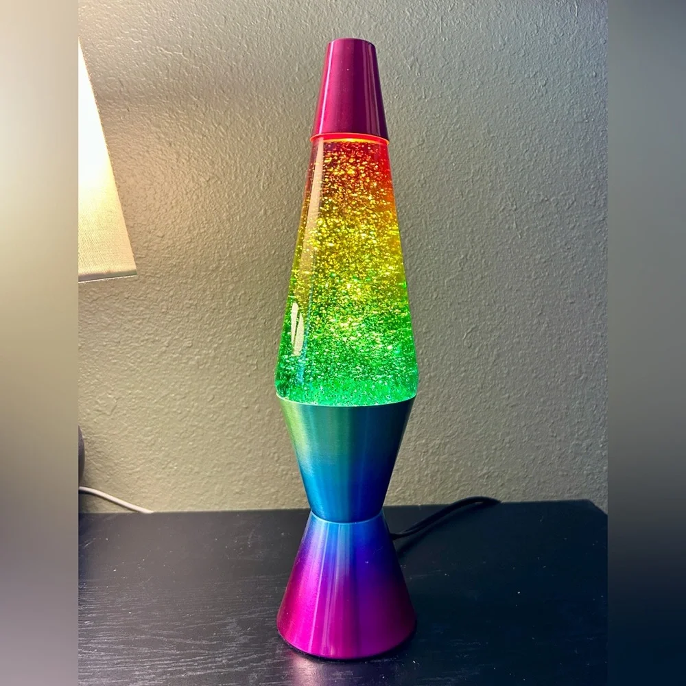 Gorgeous Rainbow Glitter Lava Lamp for - Picture 5 of 9